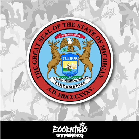 Michigan State Seal Vinyl Sticker