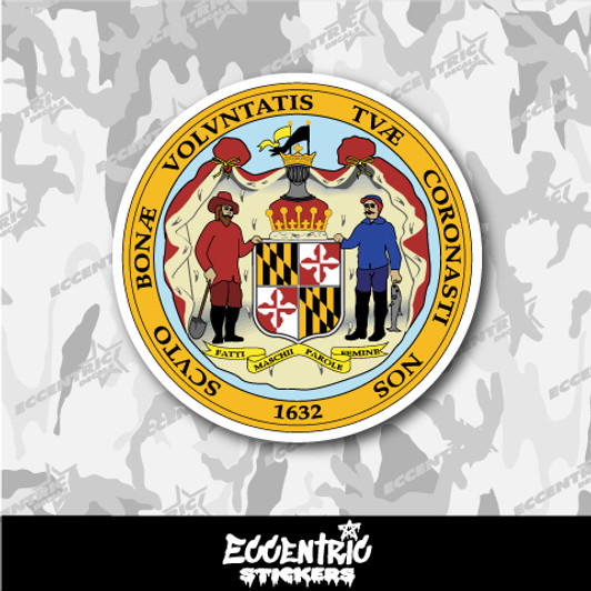 Maryland State Seal Vinyl Sticker