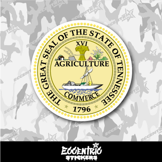Tennessee State Seal Vinyl Sticker