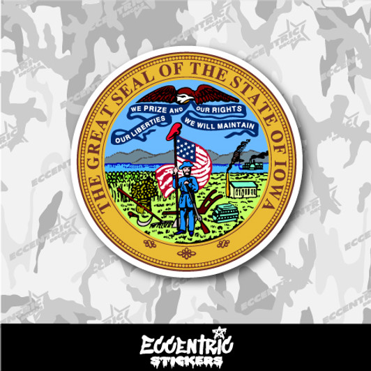 Iowa State Seal Vinyl Sticker
