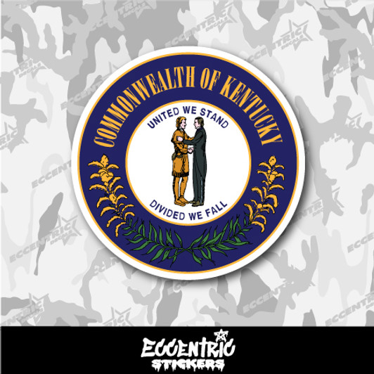 Kentucky State Seal Vinyl Sticker