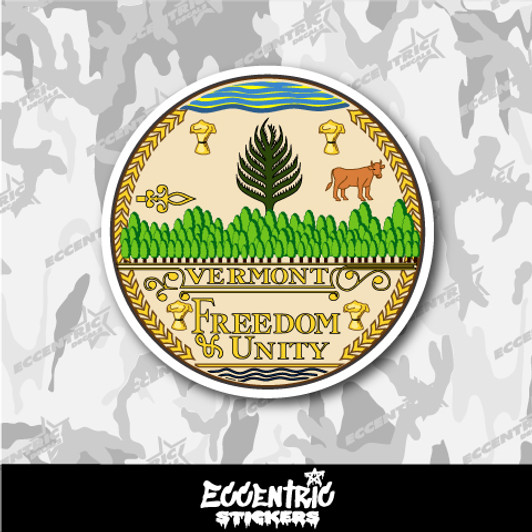 Vermont State Seal Vinyl Sticker