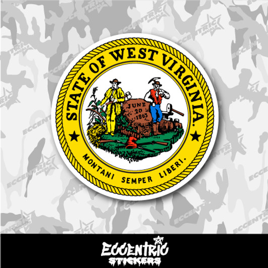 West Virginia State Seal Vinyl Sticker