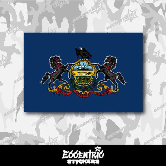 Pennsylvania State Flag Vinyl Sticker