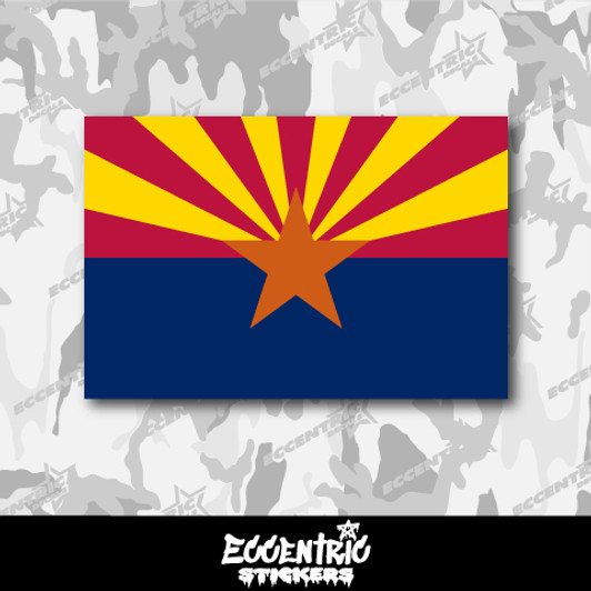 Arizona State Flag Vinyl Sticker
