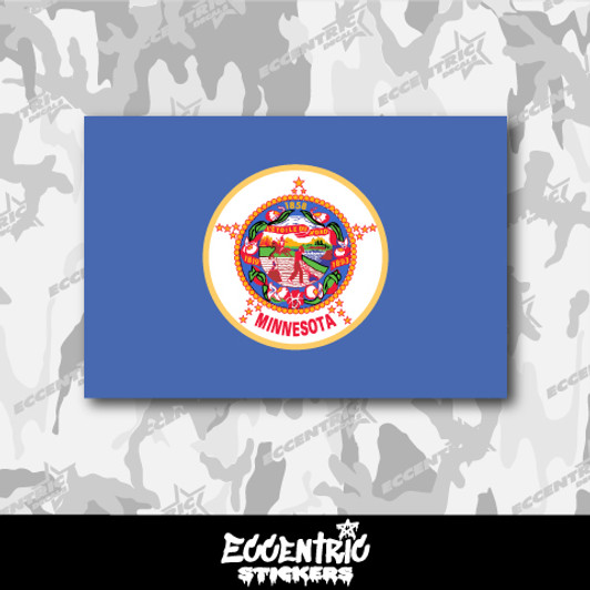Minnesota State Flag Vinyl Sticker