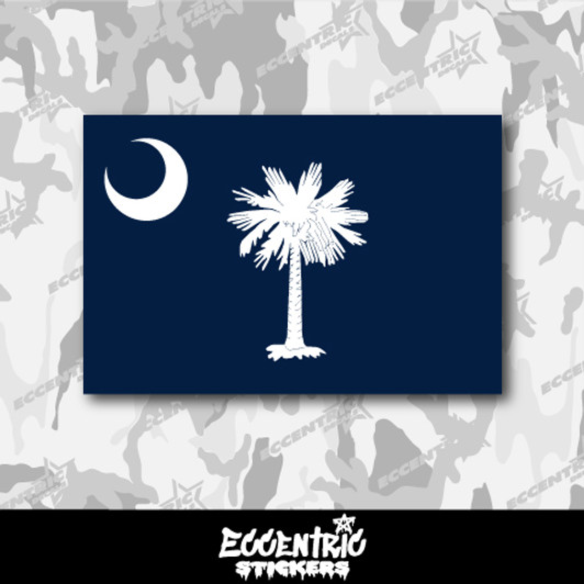 South Carolina State Flag Vinyl Sticker