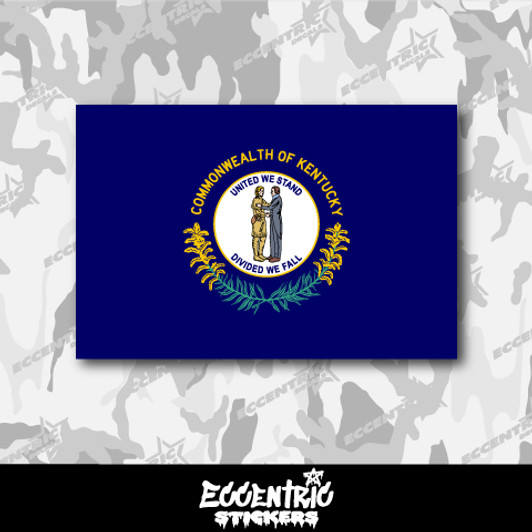 Kentucky State Flag Vinyl Sticker