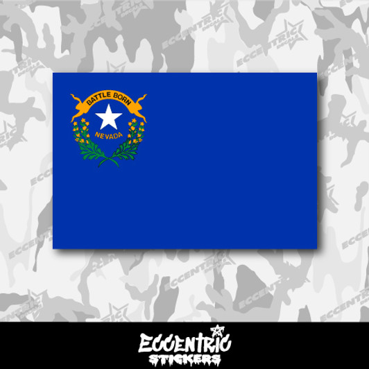 Nevada State Flag Vinyl Sticker