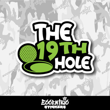 The 19th Hole Golf Vinyl Sticker - Eccentric Stickers