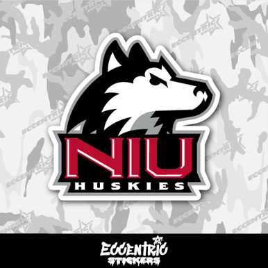 Desert Cactus Northern Illinois University NIU Huskies State Border Sticker - Vinyl Decal