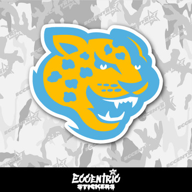 Desert Cactus Southern University Jaguars Sticker Sheet - Vinyl Decals For Laptop, Car, Water Bottle