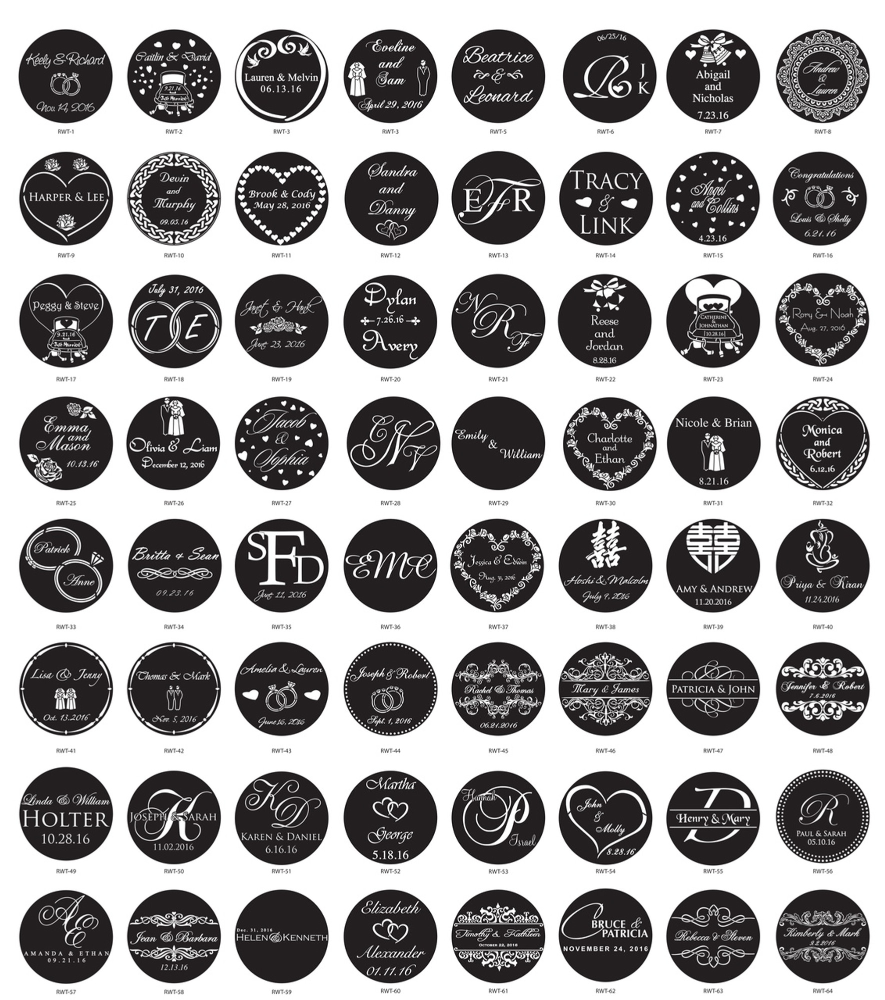 Custom Steel Wedding Gobo