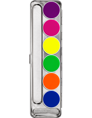 Aquacolor UV-Dayglow Palette - 6 Colors