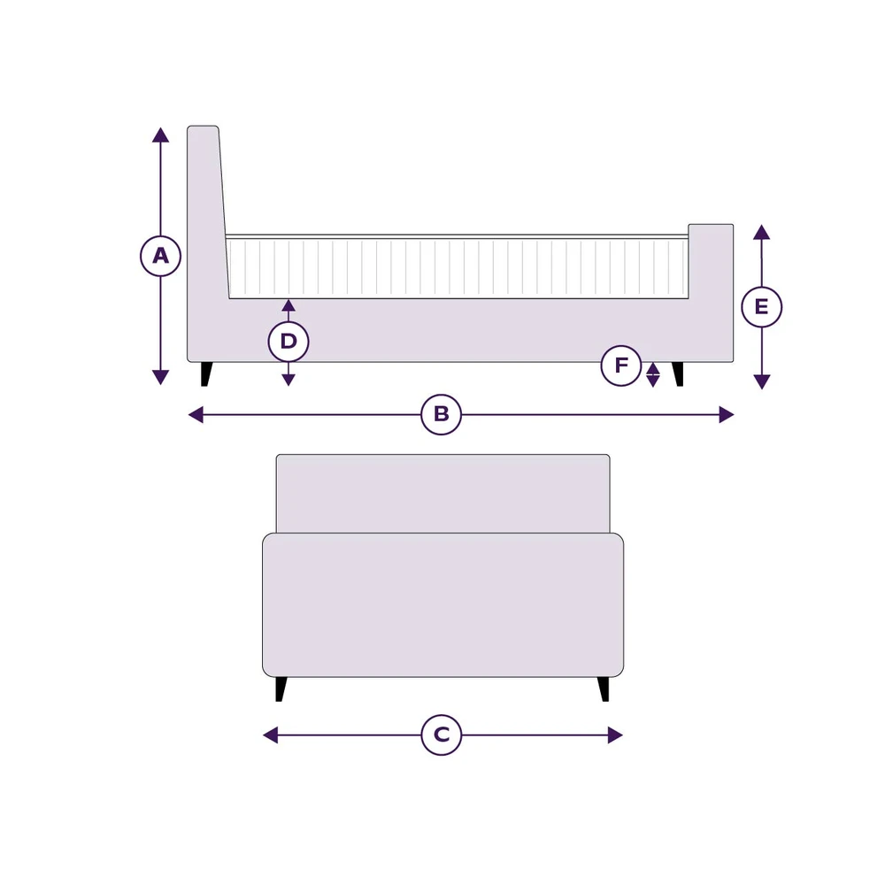 Penelope Upholstered Bed Frame