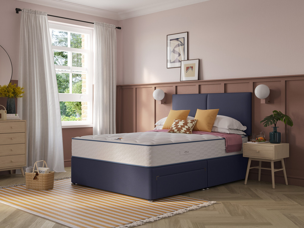 Slumberland Duo 1400 2in1 Divan Bed Set On Glides Bensons for Beds