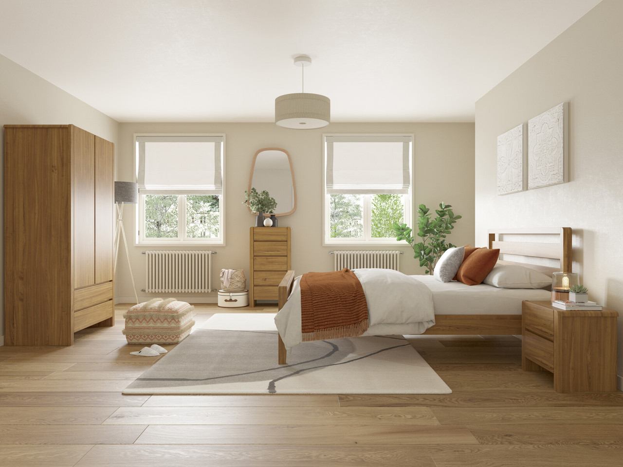 Hip Hop 2 Drawer Bedside Table Bensons for Beds