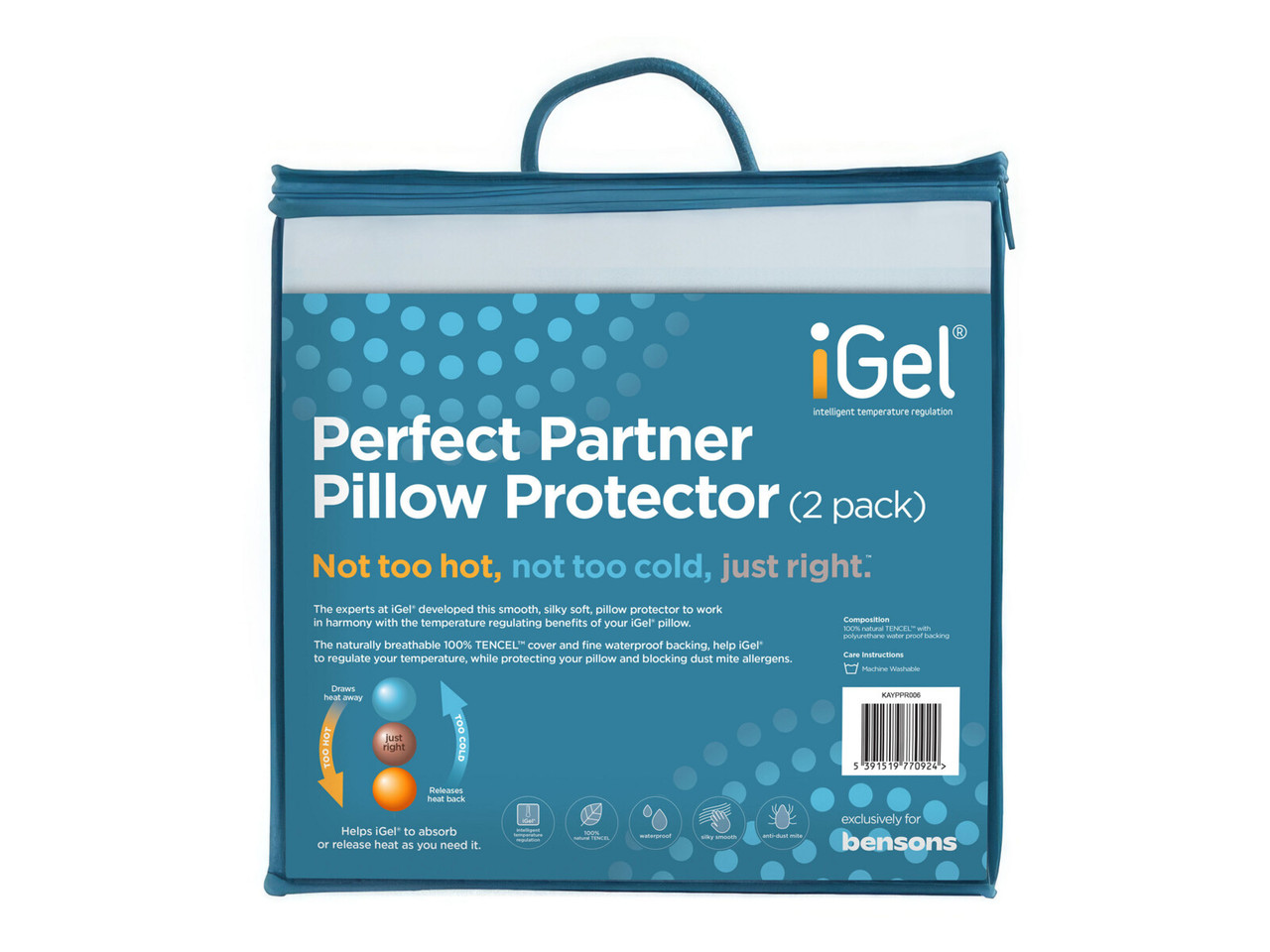 iGel Perfect Partner Pillow Protectors Bensons for Beds