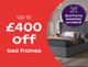 £500 off tv beds and bed frames