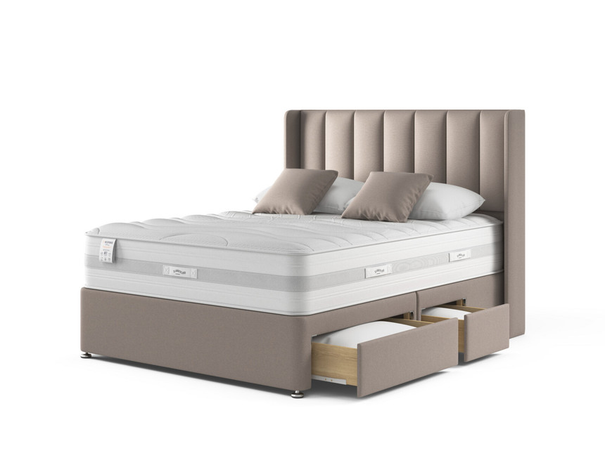 Slumberland Response Latex Premium Divan Bed Set Bensons for Beds
