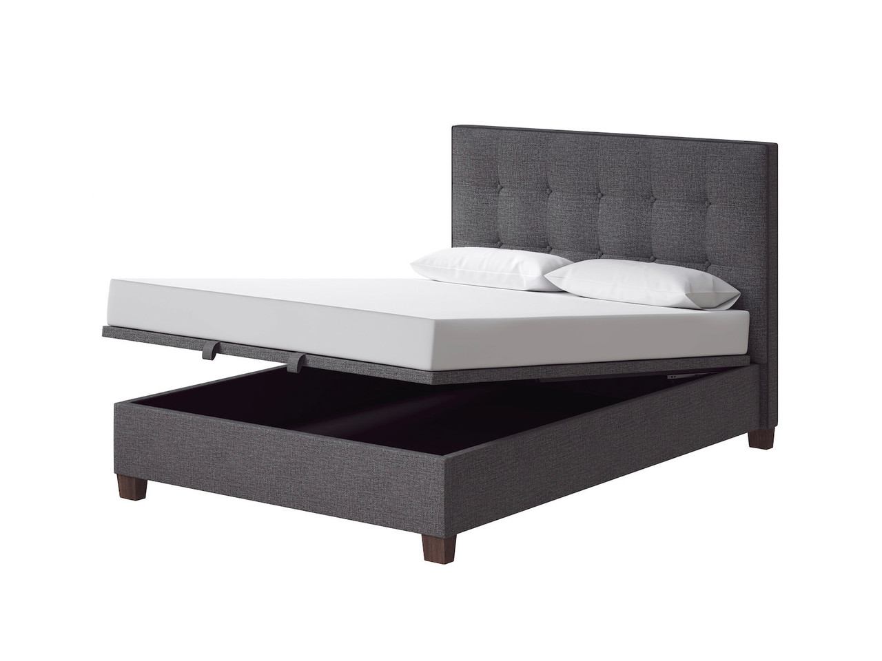 Atlas Upholstered Bed Frame Super King Gabon Smoke