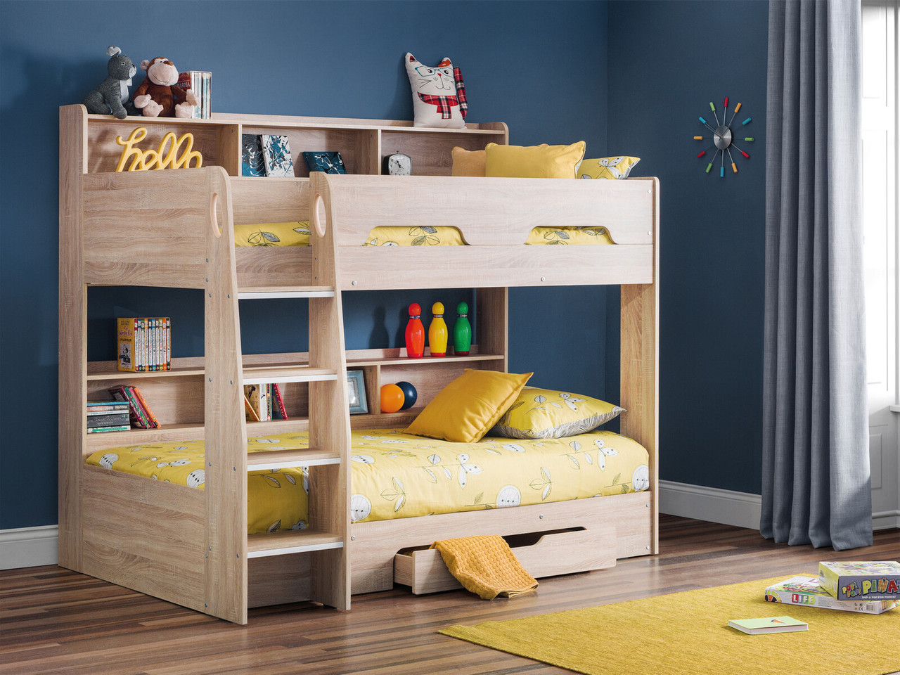 Allegra Bunk Bed Frame Single Sonoma Oak Effect