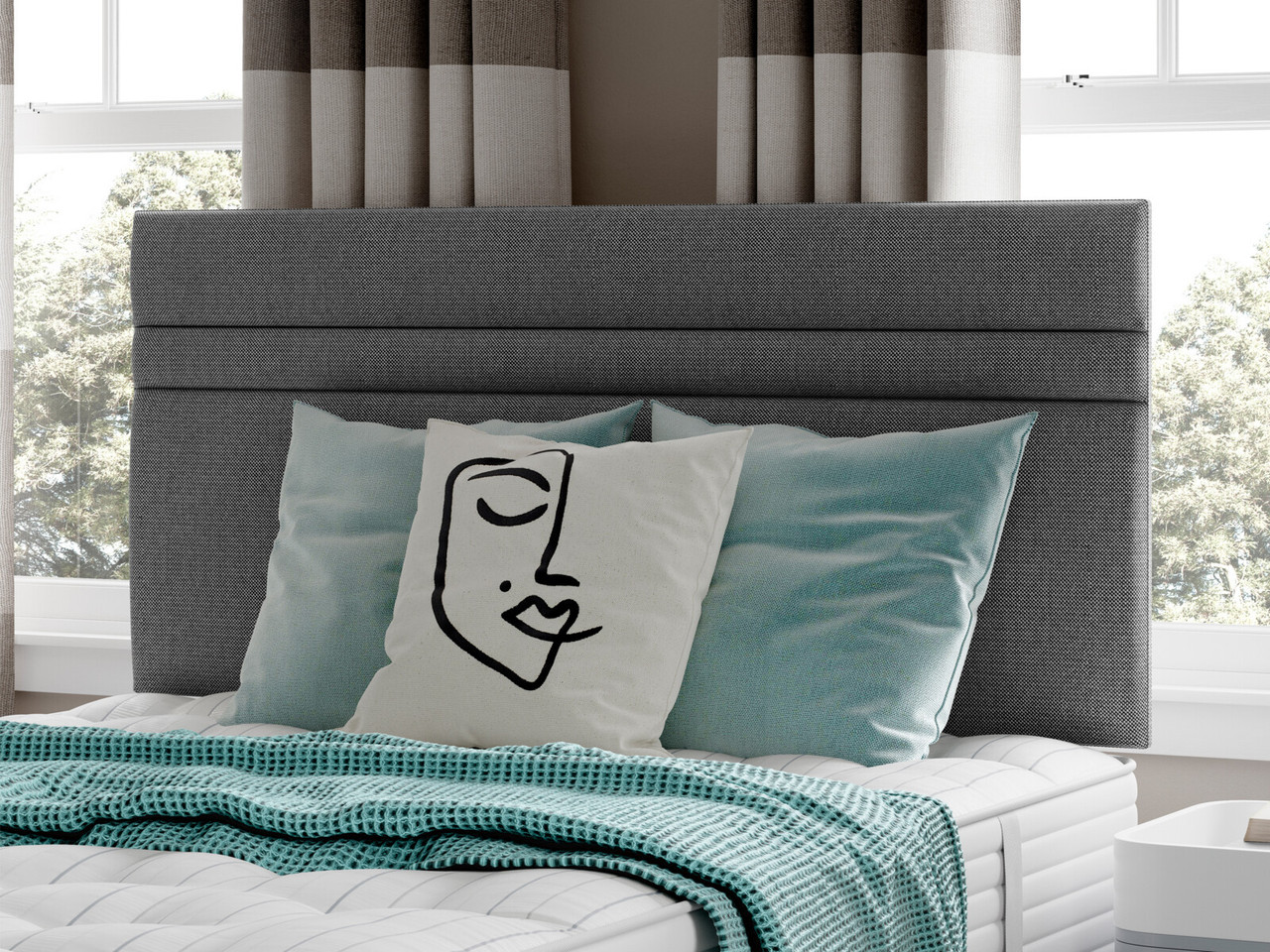 Sealy Oska Headboard Super King Sand