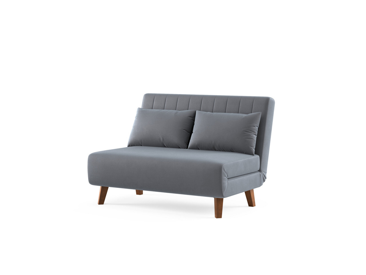 Alexa Sofa Bed Small Double Metallic Grey