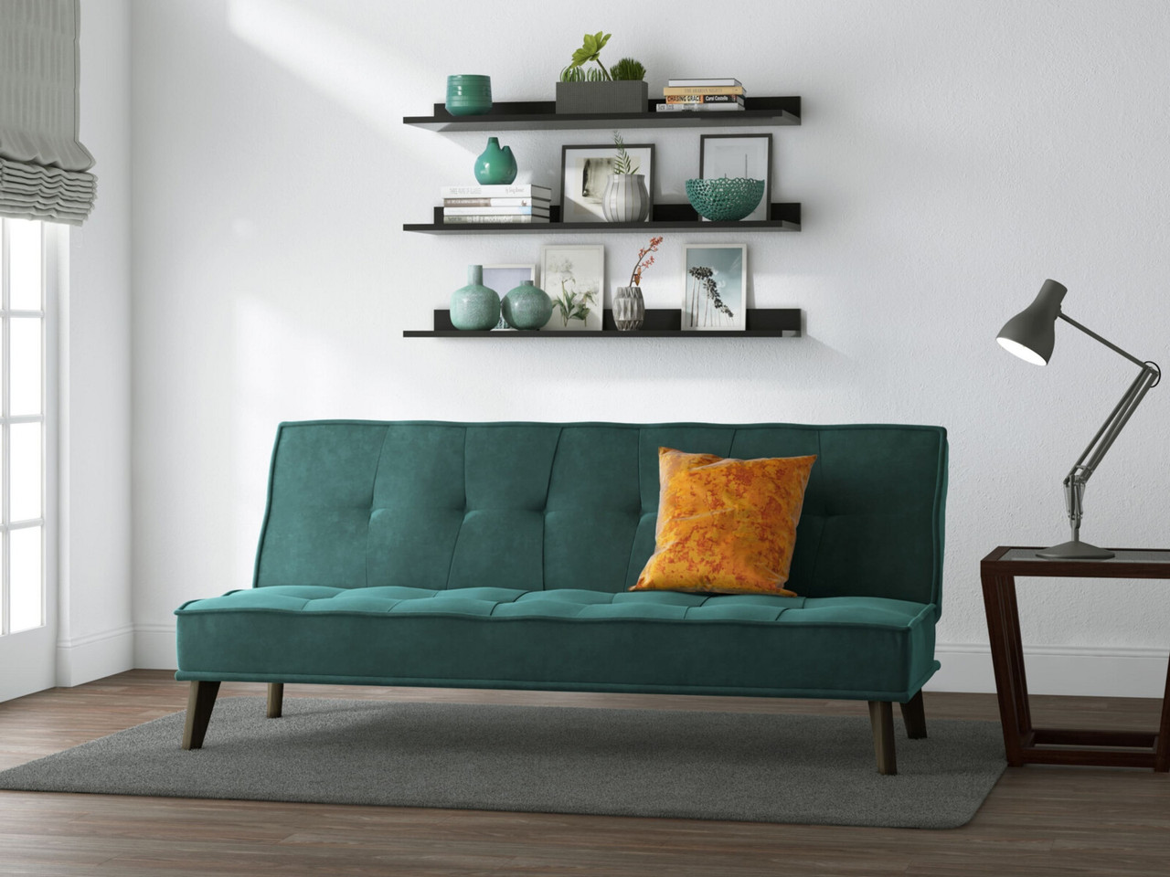 Cassia Sofa Bed 3 Seater Orange