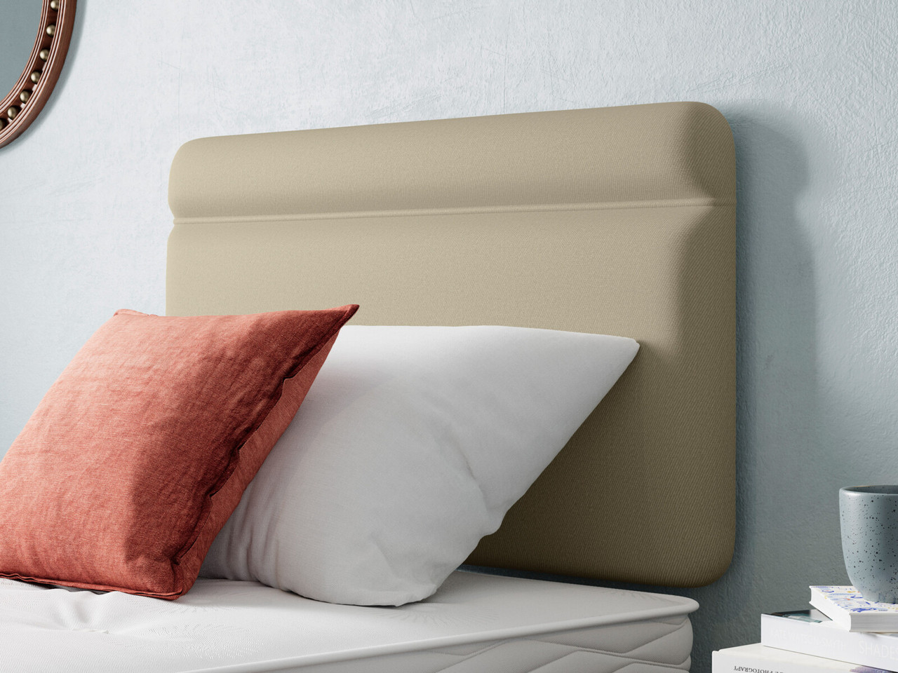 Kappa Headboard Small Single Arran Mid Grey