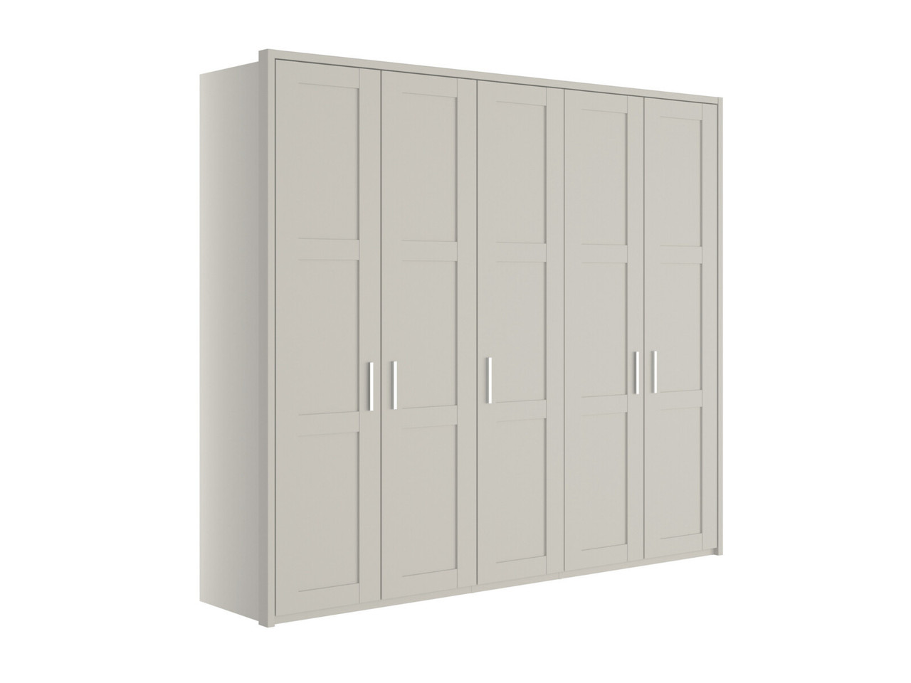 Alster 5 Door Hinged Wardrobe 5 Door Hinged Pebble Grey