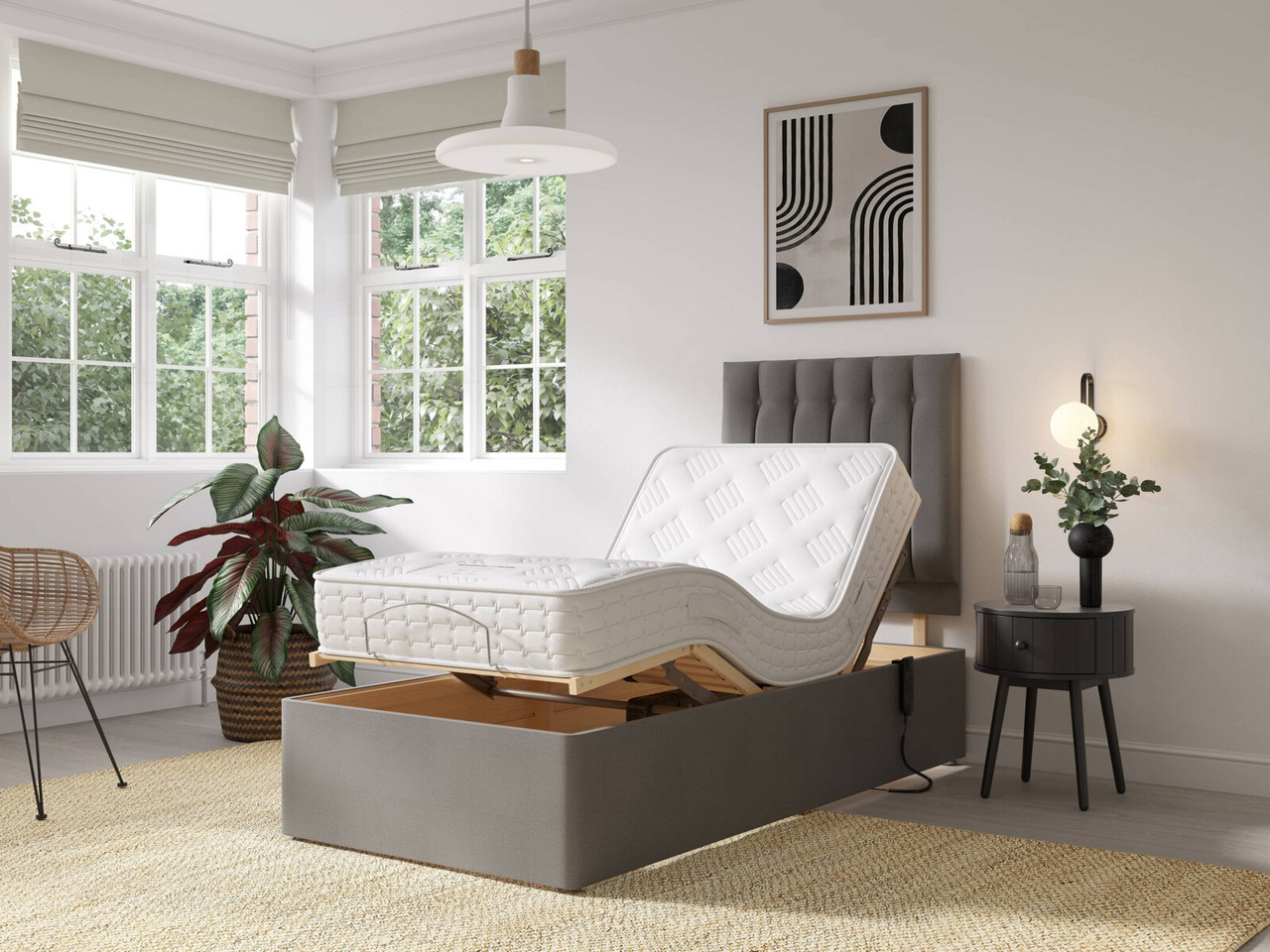 Pocketflex 800 Divan Bed Set Single Sierra Silver