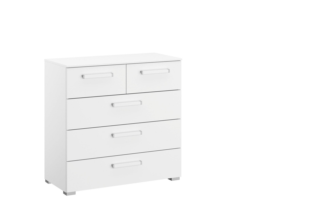 Lazio 3 2 Drawer Chest Of Drawers 5 Drawers Alpine White Silk Grey