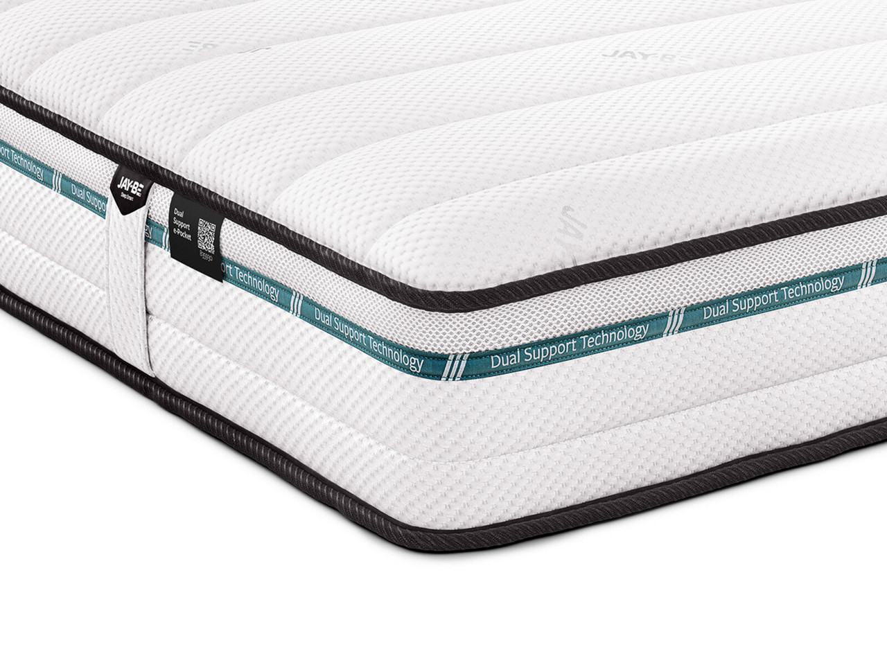Jay Be Dual Support E Pocket Mattress Double White