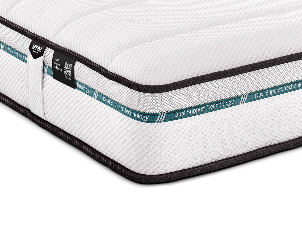 Jay Be Dual Support E Sprung Mattress Single White