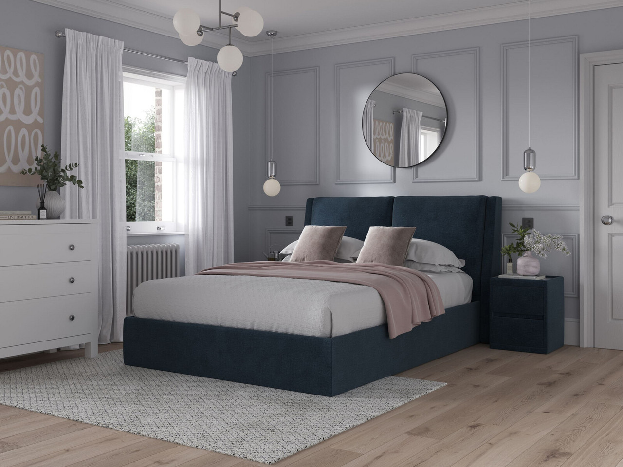 Imogen Ottoman Bedframe Super King Grey