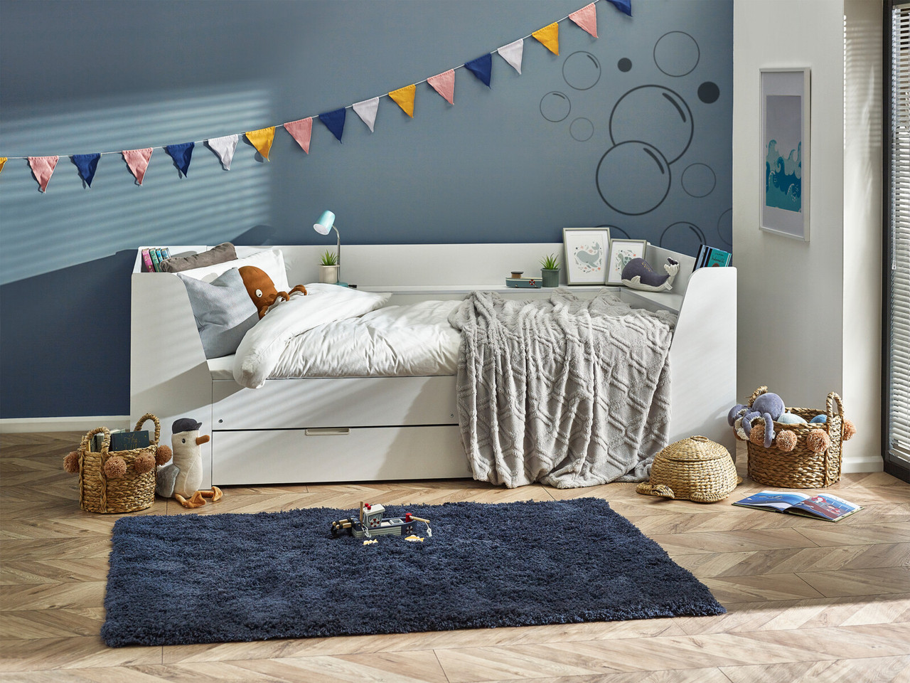Drake Day Bed Frame Single White