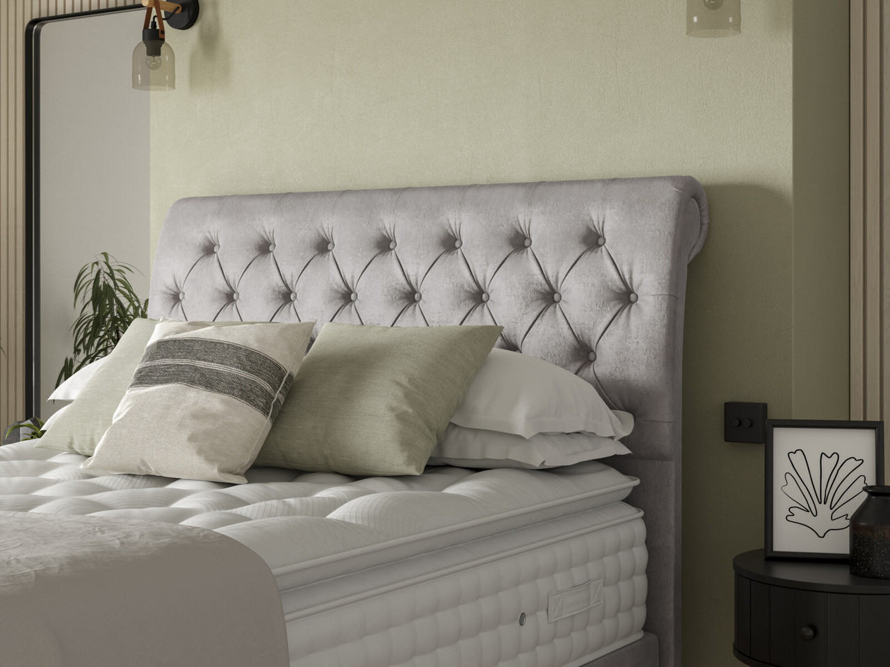 Staples Co Bayswater Hotel Height Split Headboard King Castello Ink