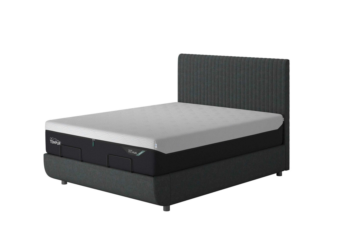 Tempur Arc Vertical Upholstered Ottoman Bed Frame Super King Brown