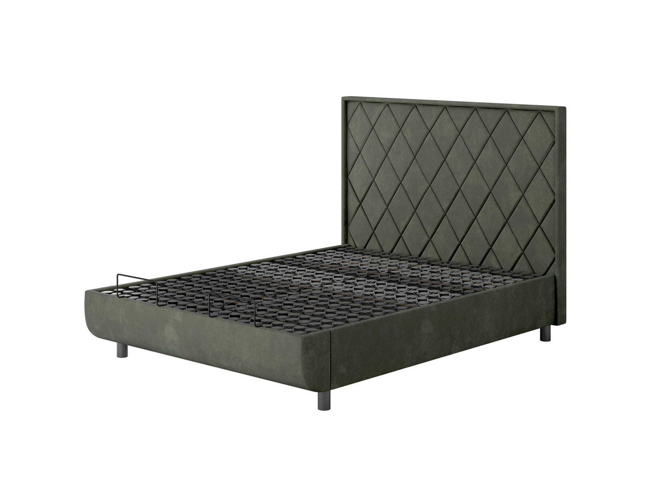 Tempur Arc Quilted Upholstered Bed Frame Super King Sand