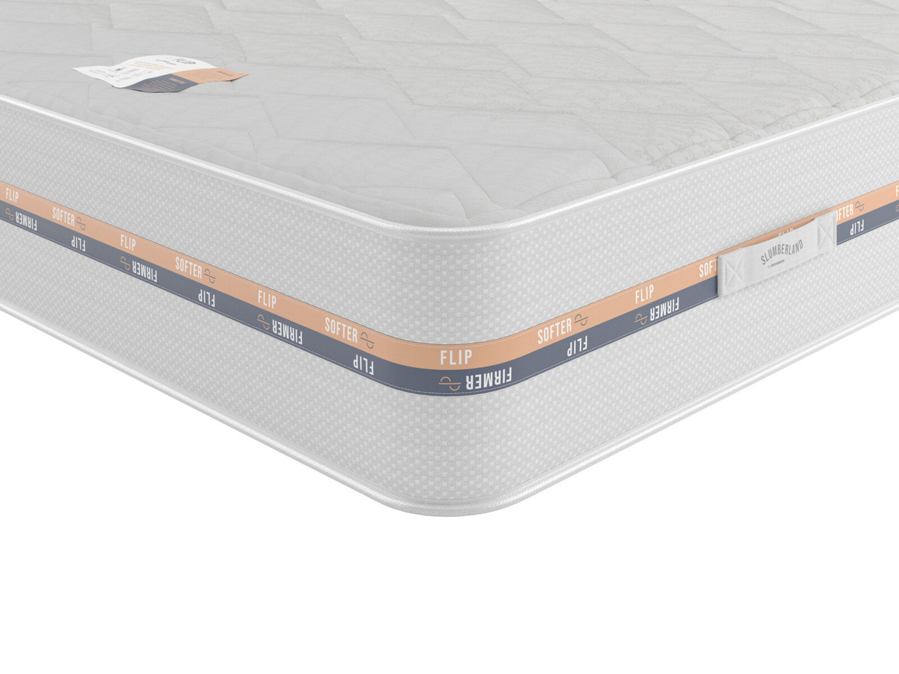 Slumberland Flip 2 In 1 Mattress Single White