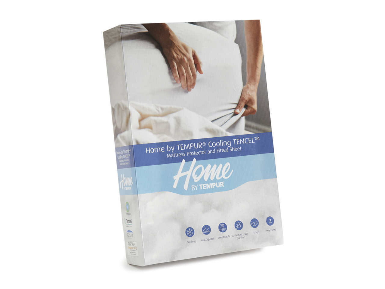 Tempur Home Mattress Protector Double White