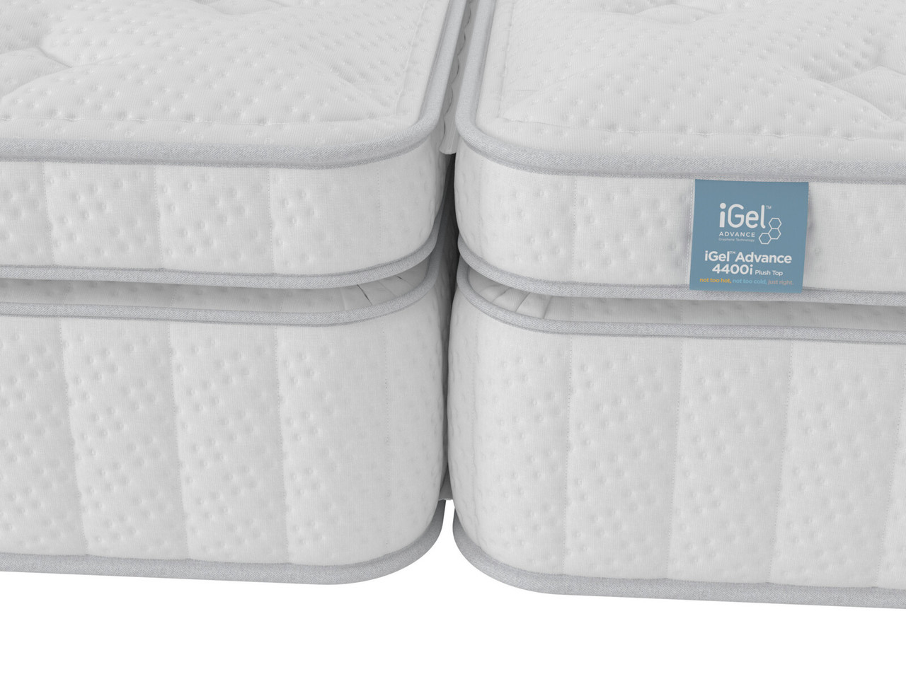 Igel Advance 4400i Plush Top Zip Link Mattress Super King White