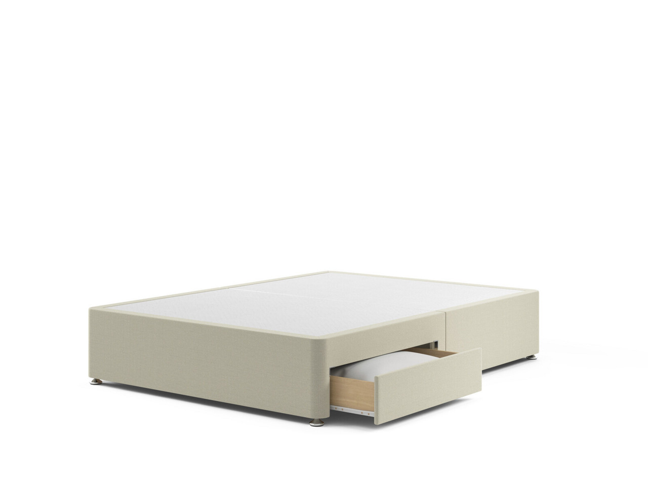 Sealy Divan Bed Base On Glides Double Sand