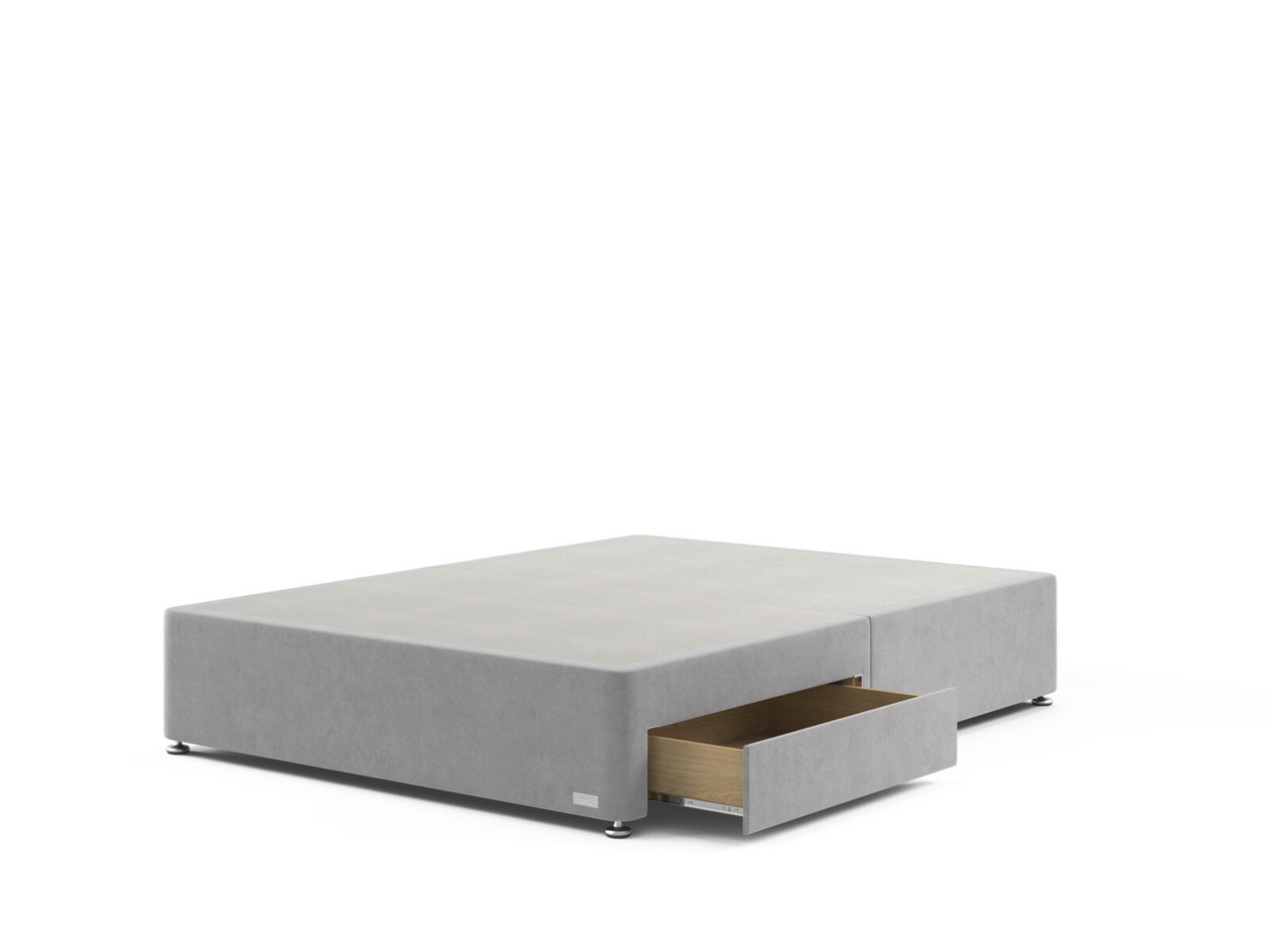 Staples Co Divan Base On Glides Super King London Mink