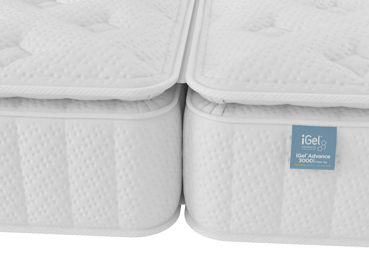 Igel Advance 3000i Pillow Top Zip Link Mattress Super King White