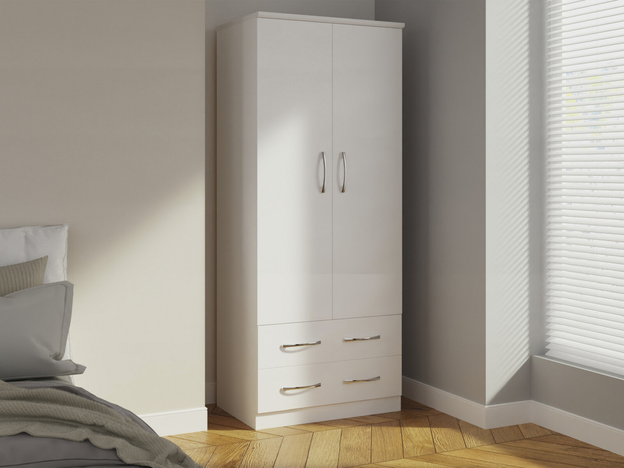 Image of Ferrara 2 Door 2 Drawer Wardrobe