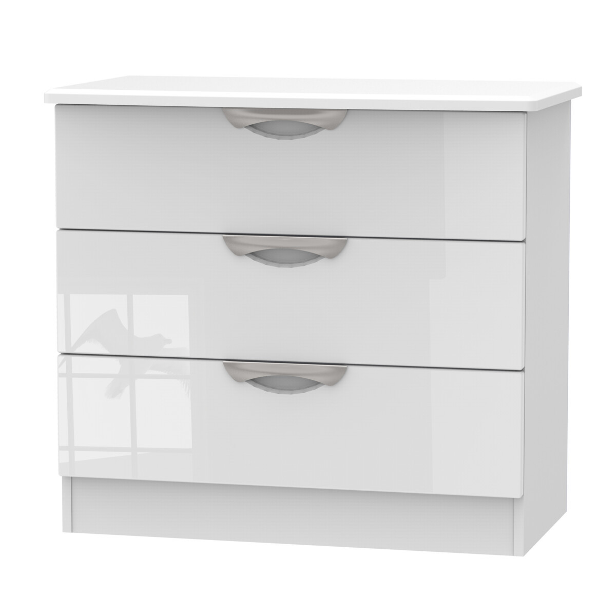 Merton 3 Drawer Chest Of Drawers 3 Drawers White