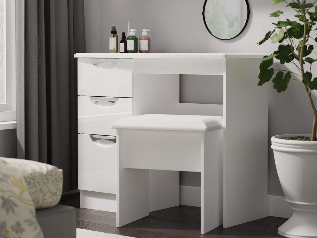 Merton 3 Drawer Dressing Table 3 Drawers White