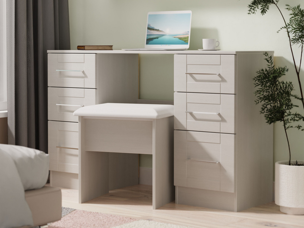 Santana Mirror Small Light Grey